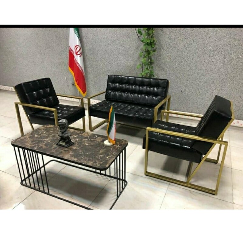 مبل نیم ست  اداری مدل 05 پایه فلزی  پس کرایه