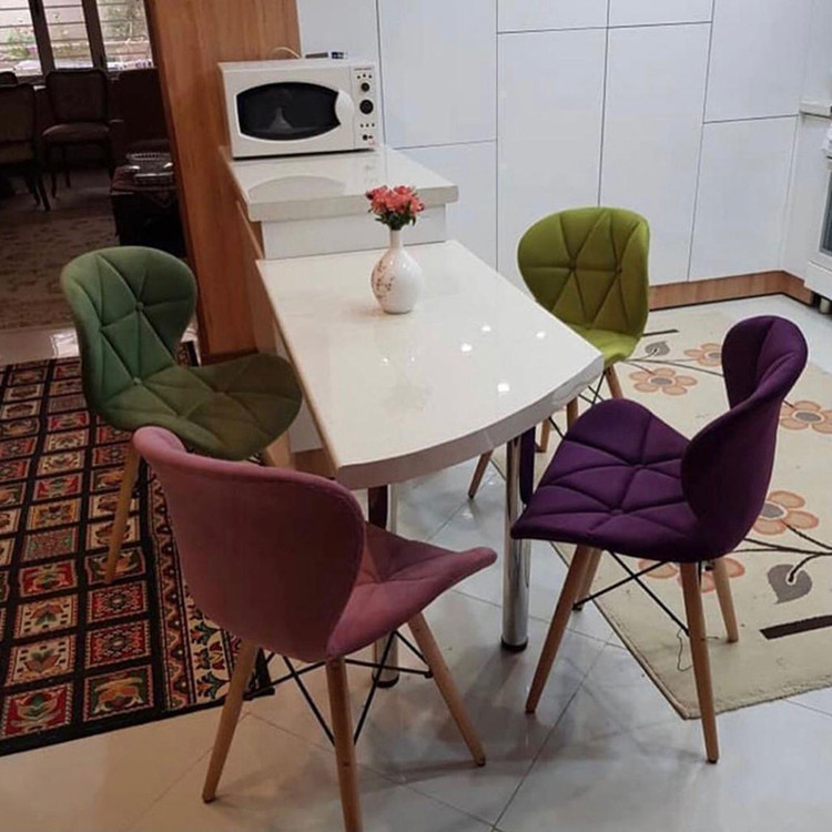 چهارپایه مدل لارا پایه ایفلی روکش پارچه