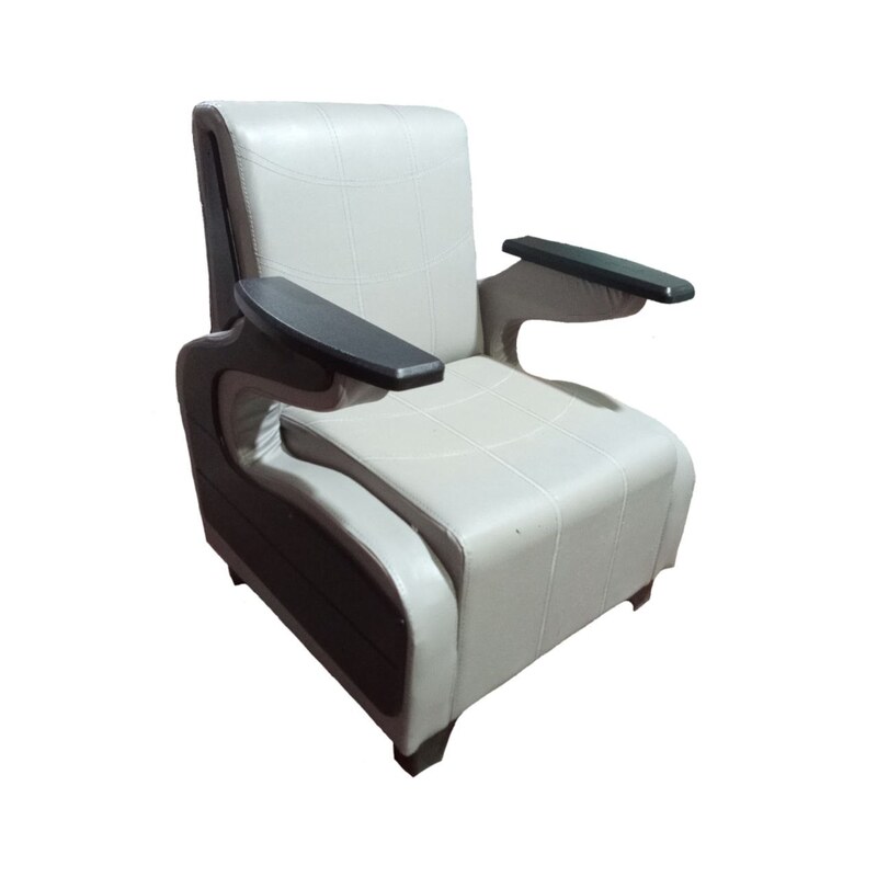مبل تکنفره اداری مدل دسته خلبانی	طوسی