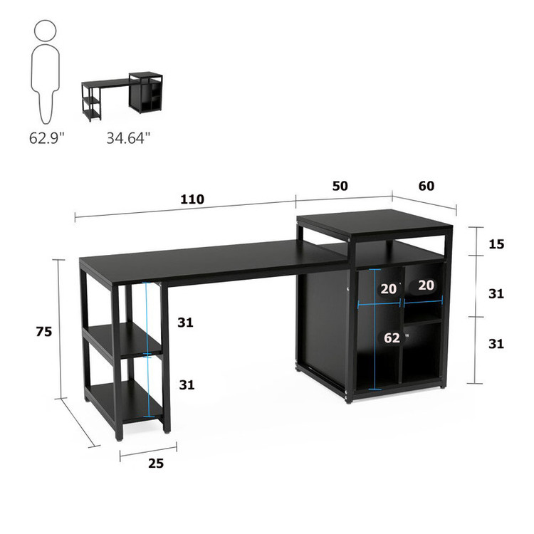میز کامپیوتر مدل BR Ri16