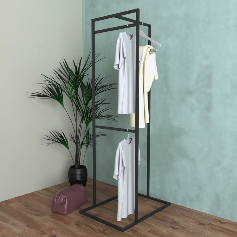 جالباسی چوب فلز مدل شارون با ارسال از کرج پس کرایه