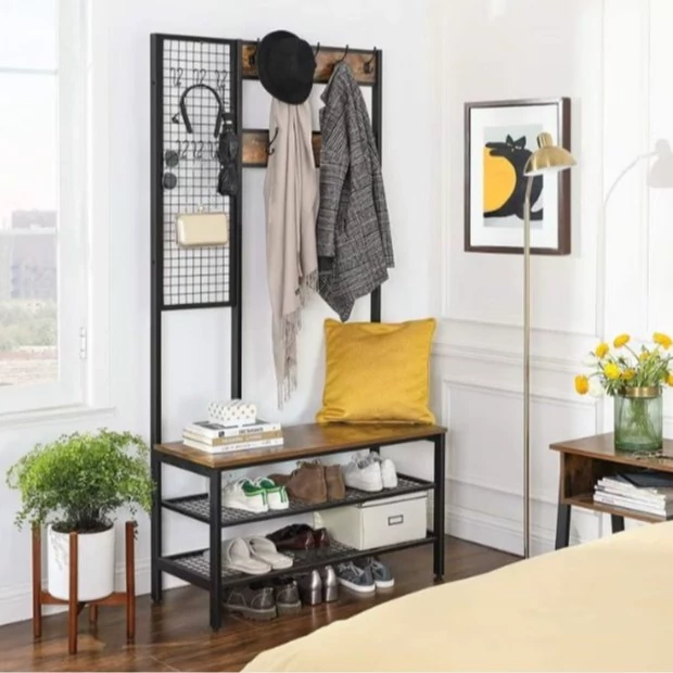 جالباسی جاکفشی چوب فلز مدل دارما ارسال از کرج پس کرایه