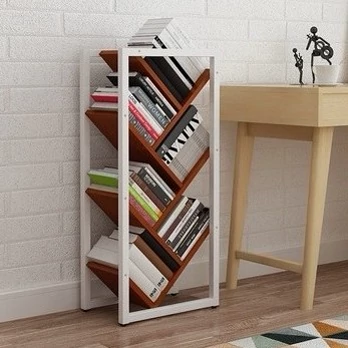 کتابخانه چوب فلز مدل آوینا 6 لایه با ارسال از کرج پس کرایه