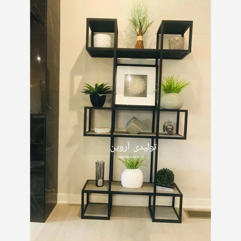 شلف ایستاده چوب فلز  مدل ژاکلین با ارسال از کرج پس کرایه