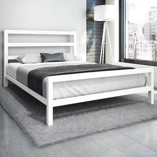 تخت خواب یک و دو نفره چوب و فلز طرح  جانا با ارسال از کرج و پس کرایه