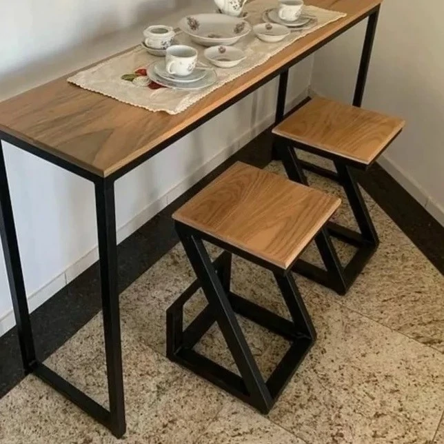 میز کافه چوب فلز  مدل دامور  ارسال از کرج پس کرایه