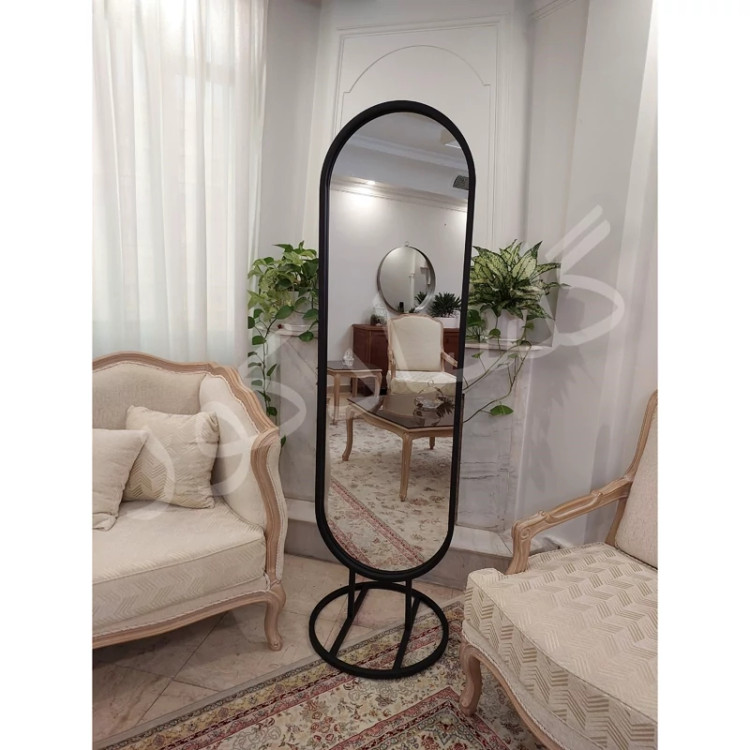 آینه قدی ایستاده پایه گرد ابعاد 50 در 180 سانتی متر(ارسال رایگان به شهر تهران)