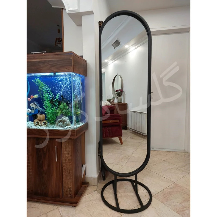 آینه قدی ایستاده پایه گرد ابعاد 50 در 180 سانتی متر(ارسال رایگان به شهر تهران)
