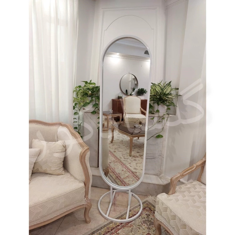 آینه قدی ایستاده پایه گرد ابعاد 50 در 180 سانتی متر(ارسال رایگان به شهر تهران)