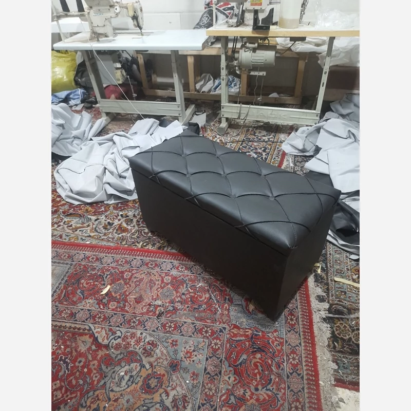 پاف صندوق دار چرم وپارچه به صورت پسکرایه می باشد