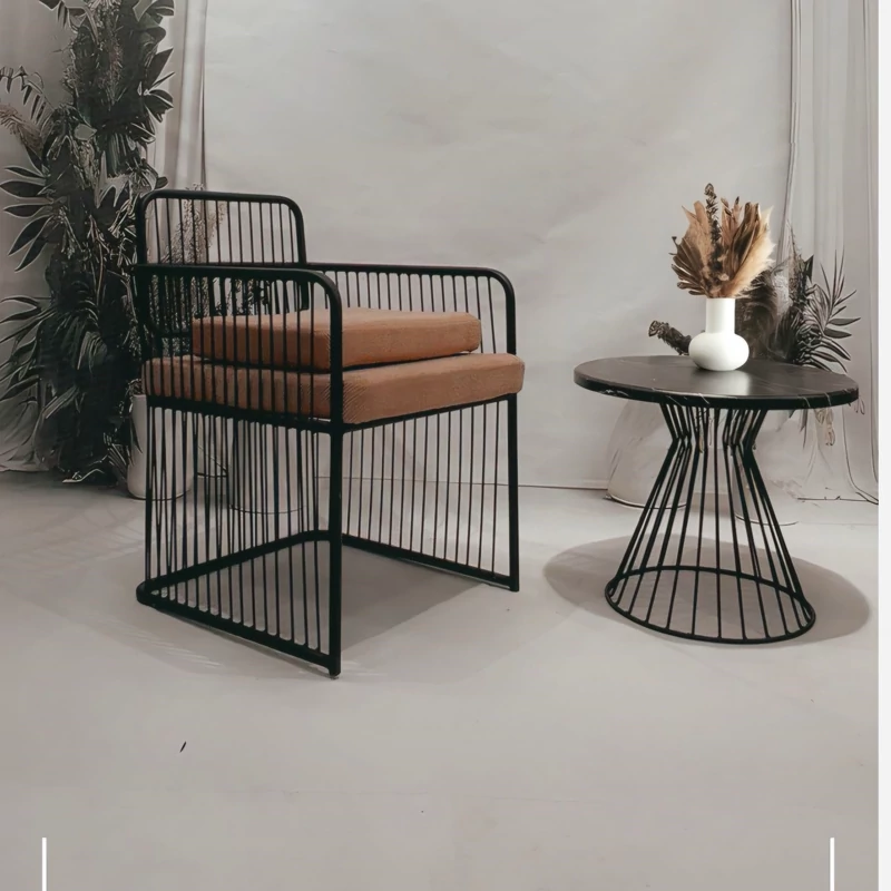 صندلی فلزی مینیمال نوژین سفارشی رنگ و سایز  SeenChair(هزینه ارسال پس کرایه)